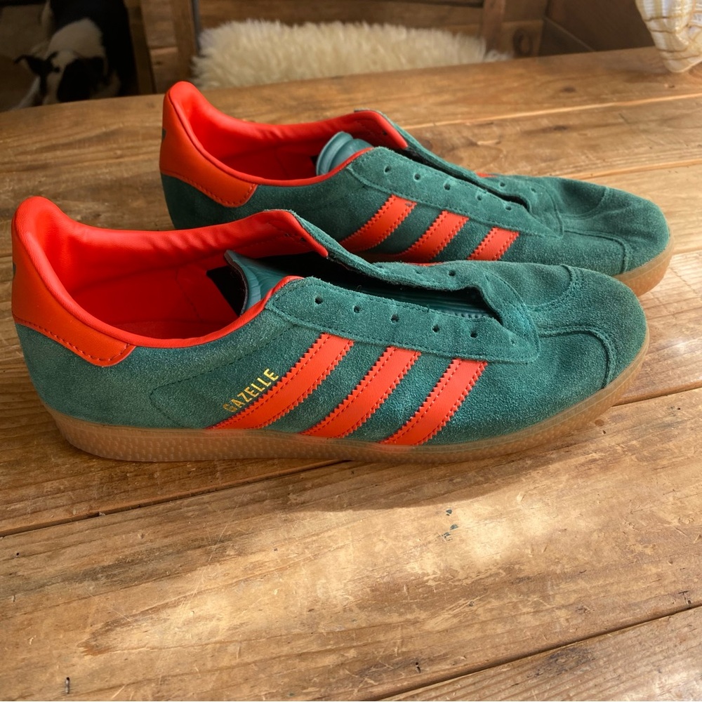 Adidas Gazelle Sneakers Green Suede Men’s Size 7